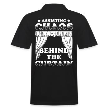 Assistant Stage Manager Job-geschenk - Männer Poloshirt - Schwarz - Hinten - Kai (181cm)
