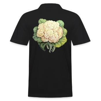 Légumes de chou-fleur - Polo Homme - noir - Dos - Kai (181cm)