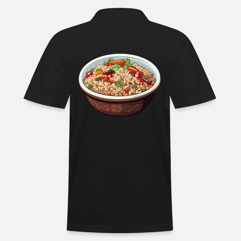 Couscous Schüssel - Männer Poloshirt - Schwarz