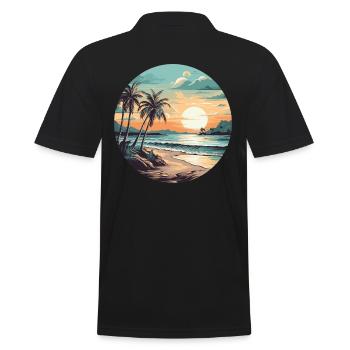 Island Beach Holiday Sun - Polo Homme - noir - Dos - Kai (181cm)