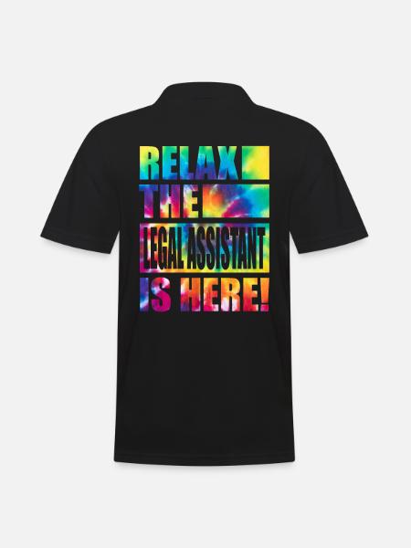 Legal Assistant Funny Saying - Men's Polo Shirt - black