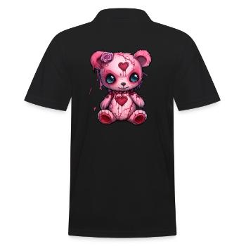 Bear Voodoo Goth Esthétique - Polo Homme - noir - Dos - Kai (181cm)