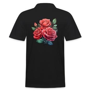 Fleur de Rose - Polo Homme - noir - Dos - Kai (181cm)