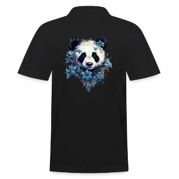 Conception de fleurs de panda - Polo Homme - noir - Dos - Kai (181cm)