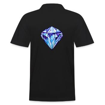 Diamond - Men's Polo Shirt - black - Back - Kai (181cm)