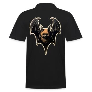 Chauve-souris d’horreur - Polo Homme - noir - Dos - Kai (181cm)