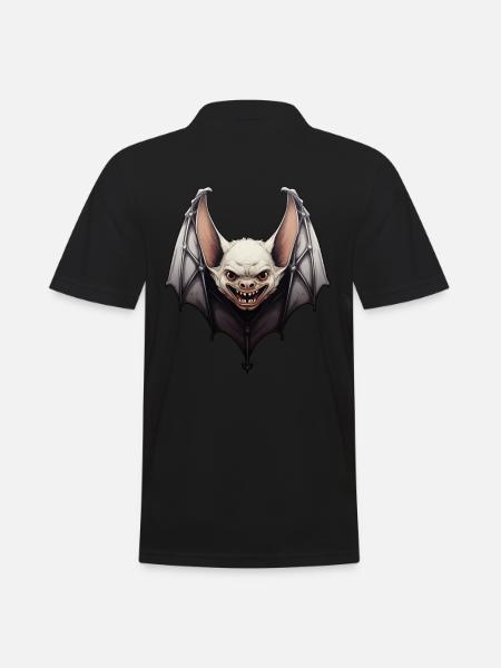 Bat Halloween - Men's Polo Shirt - black