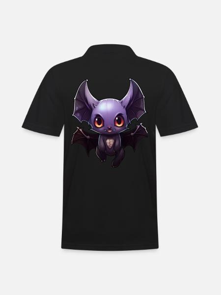 Bat Anime - Men's Polo Shirt - black
