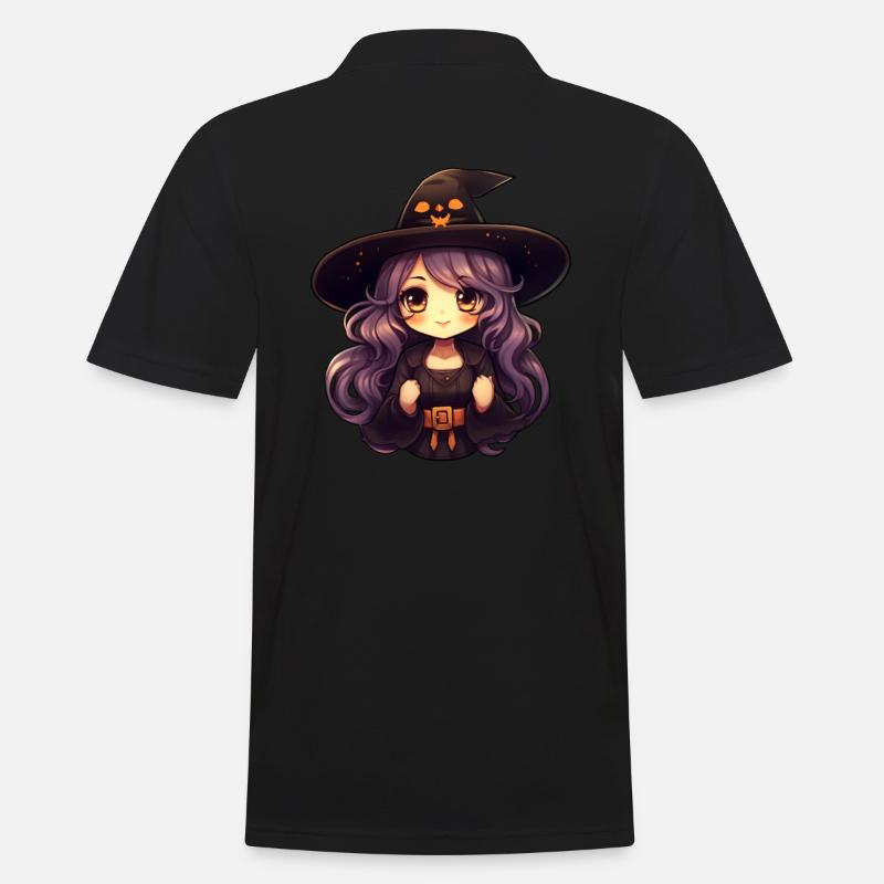 Comic Witch - Men's Polo Shirt - black