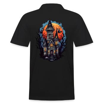Maison hantée effrayante - Polo Homme - noir - Dos - Kai (181cm)