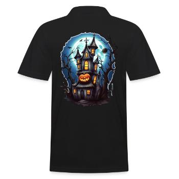 Maison hantée d’Halloween - Polo Homme - noir - Dos - Kai (181cm)
