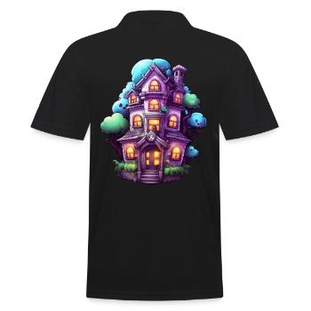 Maison hantée comique - Polo Homme - noir - Dos - Kai (181cm)