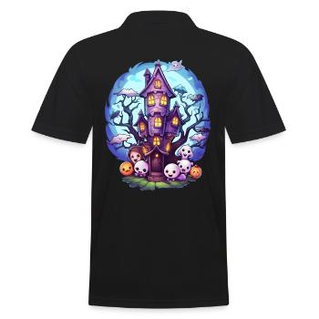 Maison hantée d’anime - Polo Homme - noir - Dos - Kai (181cm)