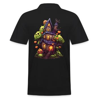 Anime Manga Maison hantée - Polo Homme - noir - Dos - Kai (181cm)