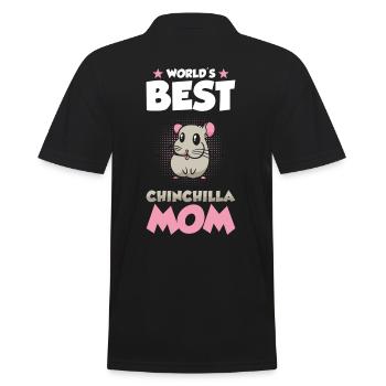 Cadeau Chinchilla Mama - Polo Homme - noir - Dos - Kai (181cm)