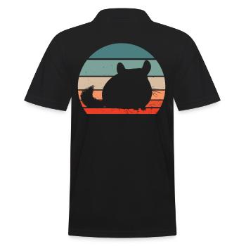 Chinchilla Rétro - Polo Homme - noir - Dos - Kai (181cm)