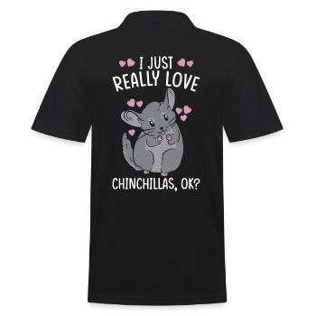 Cadeau Chinchilla - Polo Homme - noir - Dos - Kai (181cm)