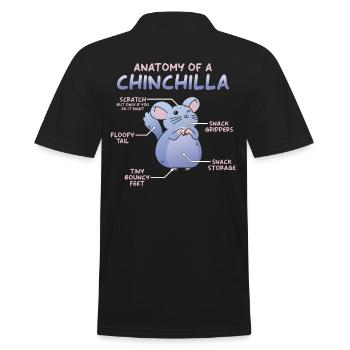 Anatomie du chinchilla - Polo Homme - noir - Dos - Kai (181cm)