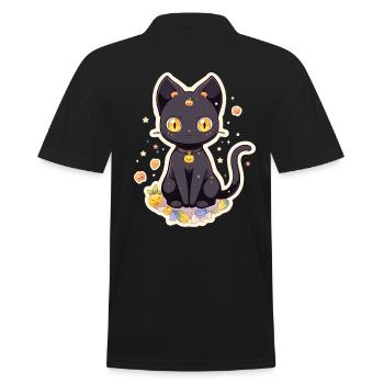 Anime Halloween Black Cat - Polo Homme - noir - Dos - Kai (181cm)