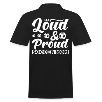Fußball Mama Mutter Am Tag Trainer am Spieltag - Männer Poloshirt - Schwarz - Hinten - Kai (181cm)