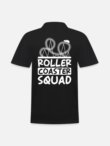 Rollercoaster Squad amusement park group - Men's Polo Shirt - black