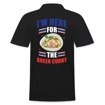 Green Curry Thai Küche Thailand - Männer Poloshirt - Schwarz - Hinten - Kai (181cm)