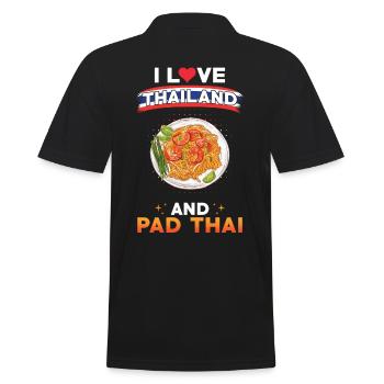 Pad Thaïlande Thaïlande Cuisine Thaïlandaise - Polo Homme - noir - Dos - Kai (181cm)