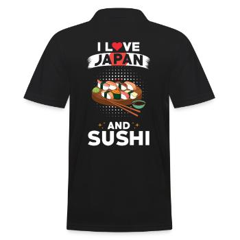 Sushi Japon Cuisine japonaise - Polo Homme - noir - Dos - Kai (181cm)