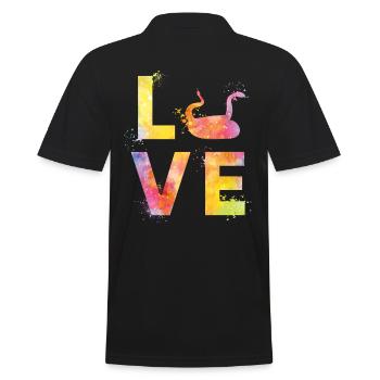 Les serpents aiment - Polo Homme - noir - Dos - Kai (181cm)