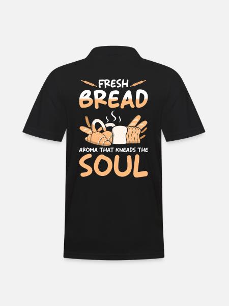 Bread Baker Baking - Men's Polo Shirt - black