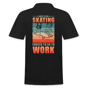 Skateboarder Skater School Dicton - Polo Homme - noir - Dos - Kai (181cm)