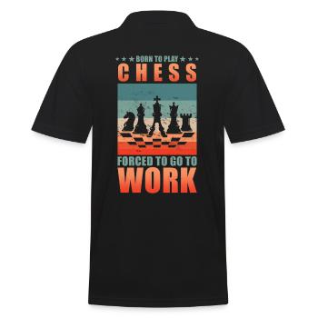 Échecs Les joueurs d’échecs forcés de travailler - Polo Homme - noir - Dos - Kai (181cm)
