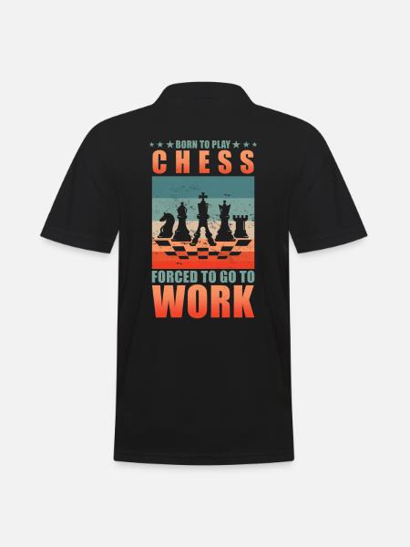 Chess Chess players forced to work - Men's Polo Shirt - black