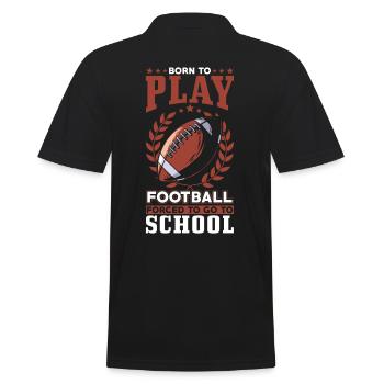 Né pour jouer au football - Polo Homme - noir - Dos - Kai (181cm)