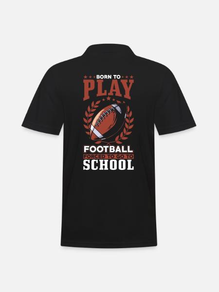 Born to play football - Men's Polo Shirt - black