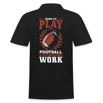 Né pour jouer au football - Polo Homme - noir - Dos - Kai (181cm)