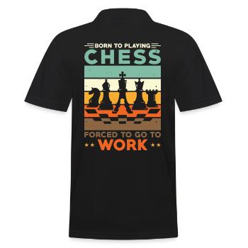 Échecs Les joueurs d’échecs forcés de travailler - Polo Homme - noir - Dos - Kai (181cm)
