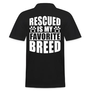 Sauveteur d’animaux Chat Sauvetage d’animaux Bien-être animal Chat - Polo Homme - noir - Dos - Kai (181cm)