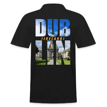 Dublin Irlande Souvenir - Polo Homme - noir - Dos - Kai (181cm)