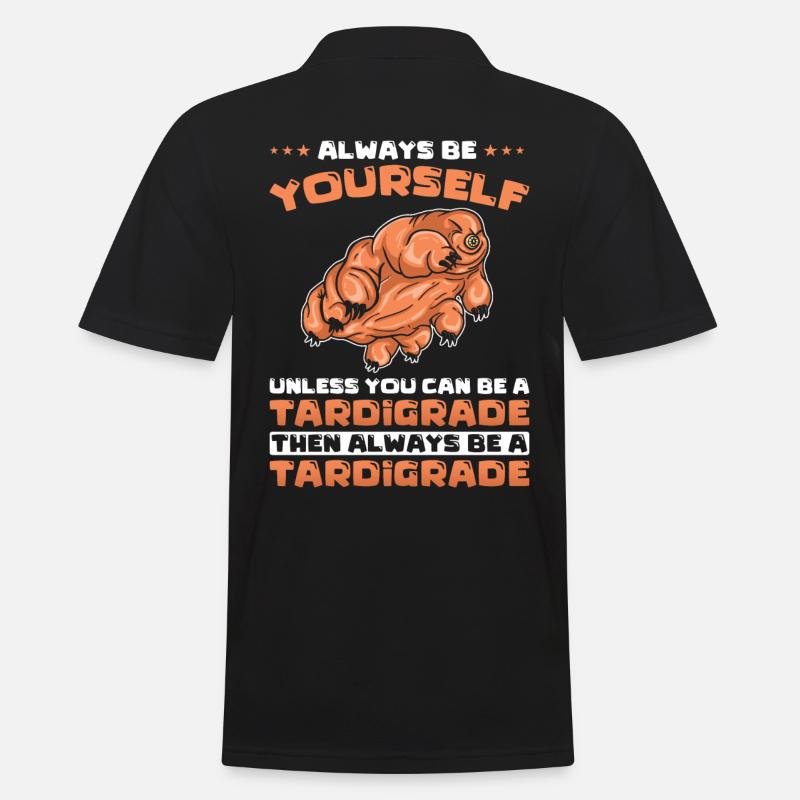 Bärtierchen Lustiger Spruch - Männer Poloshirt - Schwarz