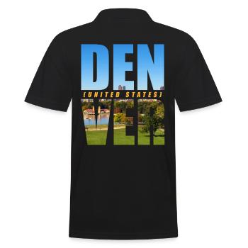 Denver États-Unis Souvenir - Polo Homme - noir - Dos - Kai (181cm)