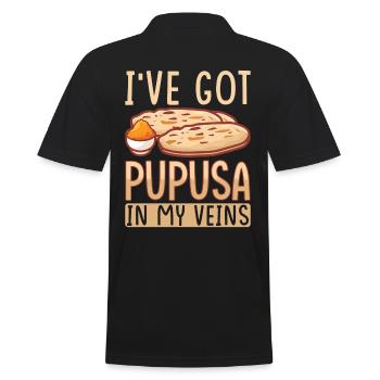 Pupusa Food Salvadoran Dish Tortilla - Polo Homme - noir - Dos - Kai (181cm)