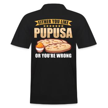 Pupusa Food Salvadoran Dish Tortilla - Polo Homme - noir - Dos - Kai (181cm)