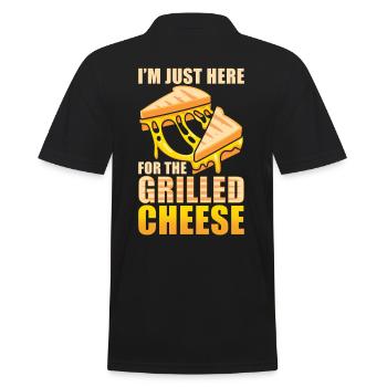 Grillkäse Nur Hier Für Den Gegrillten Käse - Männer Poloshirt - Schwarz - Hinten - Kai (181cm)