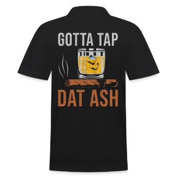 Cigare Whisky Smoking Gotta Tap Dat Ash - Polo Homme - noir - Dos - Kai (181cm)