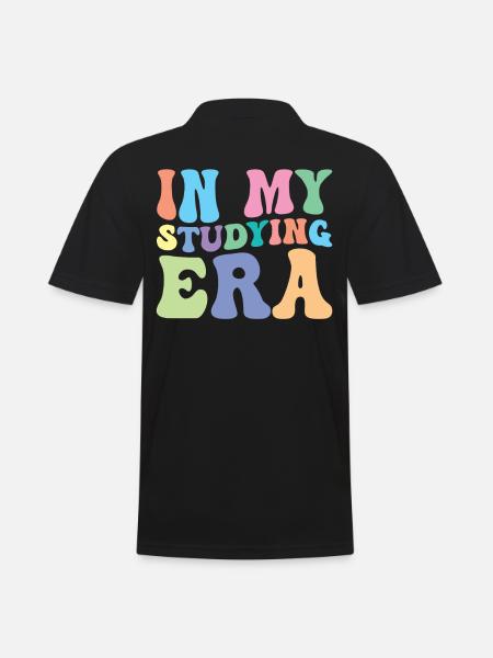 Study Retro Groovy Student - Men's Polo Shirt - black