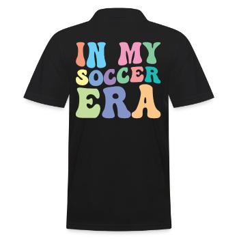 Soccer Player Women's Soccer Soccer Girl - Men's Polo Shirt - black - Back - Kai (181cm)