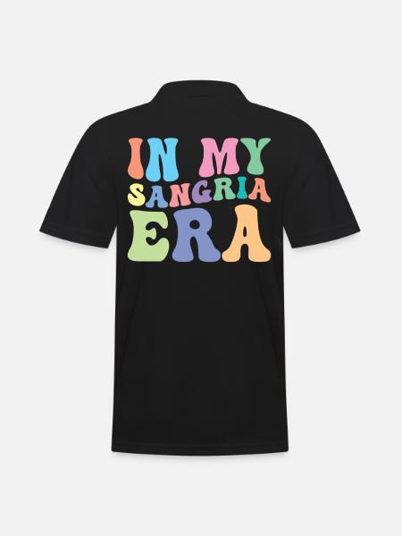 Sangria Retro Groovy In My - Men's Polo Shirt - black