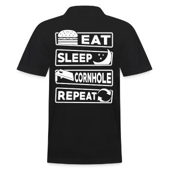 Cornhole Game Cornhole me rend heureux - Polo Homme - noir - Dos - Kai (181cm)