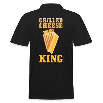 Grillkäse Nur Hier Für Den Gegrillten Käse - Männer Poloshirt - Schwarz - Hinten - Kai (181cm)